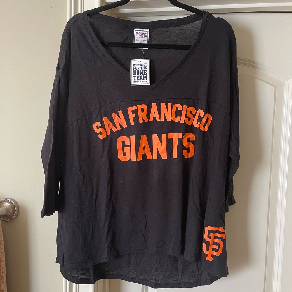 Victoria’s Secret Pink MLB San Francisco Giants jersey style t-shirt